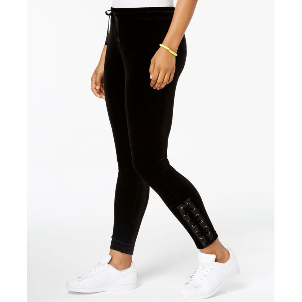 Material Girl Active Juniors Velour Lace Up Pants